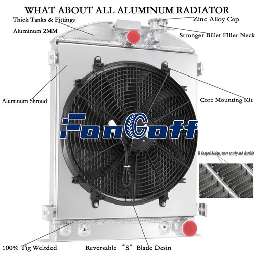 Rows radiator shroud fan - fan, for