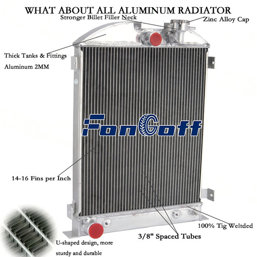 4row core aluminum radiator - 4row,