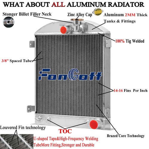 Row aluminum radiator - row,